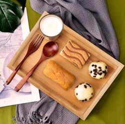 wood serving tray set