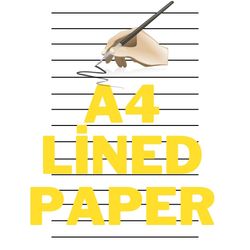 a4 lined / printable a4 lined paper / lined paper pdf / printable lined paper