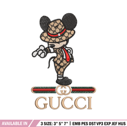 gucci jackson  embroidery design, mickey embroidery, embroidery shirt, embroidery file, anime design, digital download