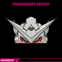 gundam peeker embroidery design, gundam embroidery, embroidery file, anime embroidery, anime shirt, digital download