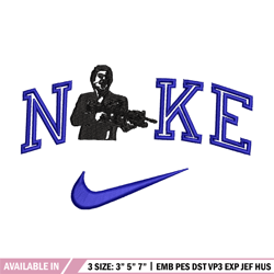 gunman nike embroidery design, nike embroidery, embroidery file, embroidery shirt, emb design, digital download