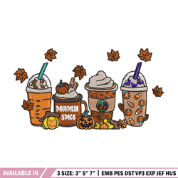 halloween coffee embroidery design, halloween embroidery, embroidery file,embroidery shirt, emb design, digital download