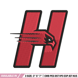 hartford hawks embroidery design, hartford hawks embroidery, logo sport, sport embroidery, ncaa embroidery