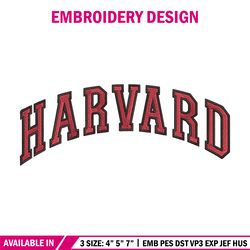 harvard logo embroidery design, ncaa embroidery, embroidery design, logo sport embroidery, sport embroidery