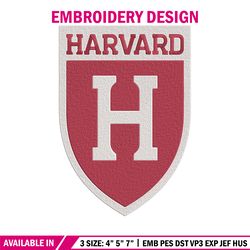 harvard university logo embroidery design, ncaa embroidery, embroidery design, logo sport embroiderysport embroidery