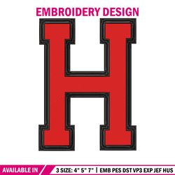 harvard university logo embroidery design, sport embroidery, logo sport embroidery, embroidery design, ncaa embroidery