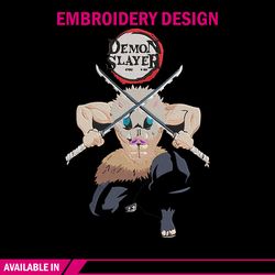 hashibira inosuke embroidery design, demon slayer embroidery, embroidery file, anime embroidery,digital download