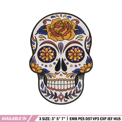 head skull embroidery design, skeleton embroidery, emb design, embroidery shirt