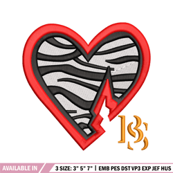 heart break embroidery design, heart break embroidery, embroidery file, logo design, logo shirt, digital download