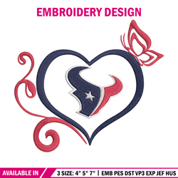 heart houston texans embroidery design, texans embroidery, nfl embroidery, sport embroidery, embroidery design (2)