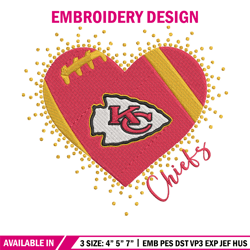 heart kansas city chiefs embroidery design, kansas city chiefs embroidery, nfl embroidery, logo sport embroidery (2)