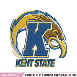 kent state golden flashes embroidery design, kent state golden flashes embroidery, sport embroidery, ncaa embroidery