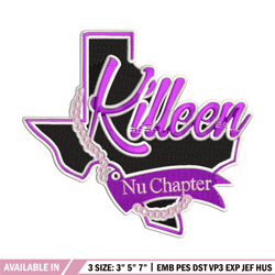 killen nu chapter logo embroidery design, logo embroidery, logo design, logo shirt, embroidery file, instant download