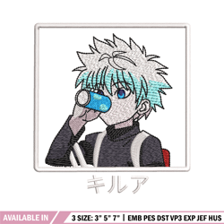 killua box embroidery design, hxh embroidery, embroidery file, embroidery shirt, emb design, digital download