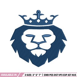 king lion logo embroidery design, king lion logo embroidery, animal design, embroidery file, logo shirt, digital downloa