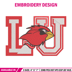 lamar university logo embroidery design, ncaa embroidery, sport embroidery, embroidery design ,logo sport embroidery