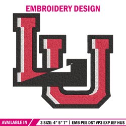 lamar university logo embroidery design, ncaa embroidery, sport embroidery, logo sport embroidery, embroidery design