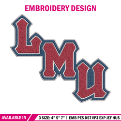 lmulions logo embroidery design, ncaa embroidery, sport embroidery, logo sport embroidery, embroidery design