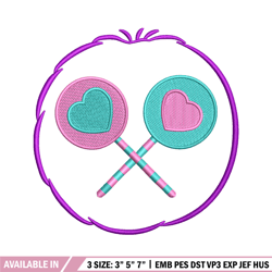 lollipop circle embroidery design, lollipop embroidery, embroidery file, embroidery shirt, emb design, digital download