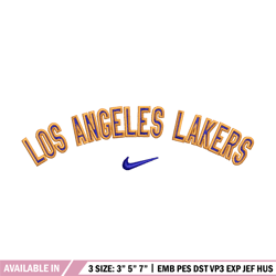 los angeles lakers embroidery design, nike embroidery, embroidery file, embroidery shirt, emb design,digital download