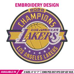 los angeles lakers logo embroidery design, nba embroidery,sport embroidery, embroidery design, logo sport embroidery