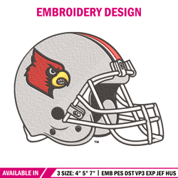 louisville cardinals helmet embroidery design,ncaa embroidery, sport embroidery,logo sport embroidery,embroidery design