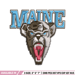 maine black bears embroidery design, maine black bears embroidery, logo sport, sport embroidery, ncaa embroidery
