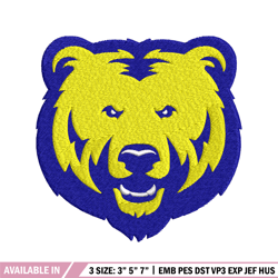 northern colorado bears embroidery design, northern colorado bears embroidery, logo sport embroidery, ncaa embroidery
