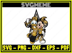 daffy minnie new orleans saints nfl svg png dxf eps pdf clipart for cricut daffy,nfl svg,nfl football,super bowl, super