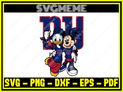 daffy minnie new york giants nfl svg png dxf eps pdf clipart for cricut daffy mi,nfl svg,nfl football,super bowl, super