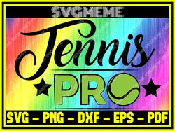 tennis pro svg png dxf eps pdf clipart for cricut tennis svg digital art files f,nfl svg,nfl football,super bowl, super