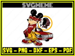 gangster mickey mouse washington redskins nfl svg png dxf eps pdf clipart for cr,nfl svg,nfl football,super bowl, super