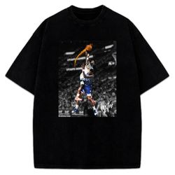 anthony edwards dunk of the year poster custom design graphic t-shirt