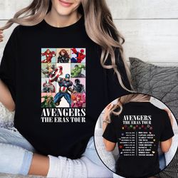 vintage 2 sides avengers eras tour shirt, avengers the eras tour tshirt, superhero sweatshirt, scarlet witch, spiderman