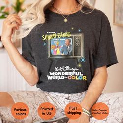 walt disneys wonderful world of color comfort colors shirtevery sunday evening shirtdisney trip shirtdisney shirtsdisney