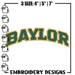baylor bears logo embroidery design, ncaa embroidery,sport embroidery, logo sport embroidery, embroidery design,anime em