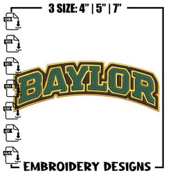 baylor bears logo embroidery design, ncaa embroidery, sport embroidery, logo sport embroidery,embroidery design,anime em
