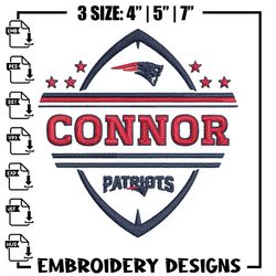 ball new england patriots embroidery design, new england patriots embroidery, nfl embroidery, logo sport embroidery.,ani