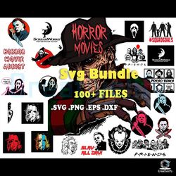 100 files horror movies halloween svg bundle