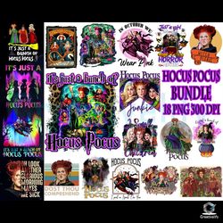 18 designs hocus pocus png bundle files digital download