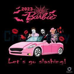 2023 barbie let's go slashing png download