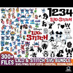 300 files disney lilo and stitch svg bundle design