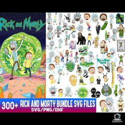 300 rick and morty bundle svg files digital download