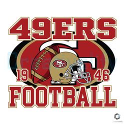 49ers football helmet 1946 svg sport vintage file download