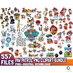 557 files paw patrol png clipart bundle digital download