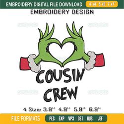 Cousin Crew Grinch Embroidery180