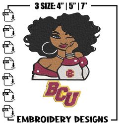 bethune cookman girl embroidery design, ncaa embroidery, embroidery design,logo sport embroidery,sport embroidery,anime