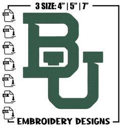 baylor university logo embroidery design, ncaa embroidery,sport embroidery,logo sport embroidery,embroidery design,anime