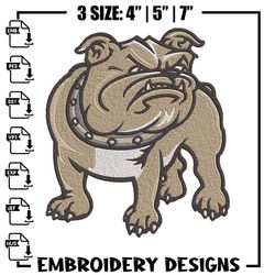 azalea bulldogs logo embroidery design, football embroidery, sport embroidery, logo sport embroidery,embroidery design,a