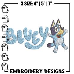 bluey cartoon embroidery, bluey cartoon embroidery, cartoon embroidery, embroidery file, cartoon shirt, digital download